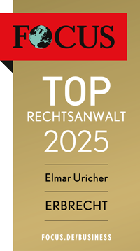 FOCUS: Rechtsanwalt 2025 - Elmar Uricher - Erbrecht